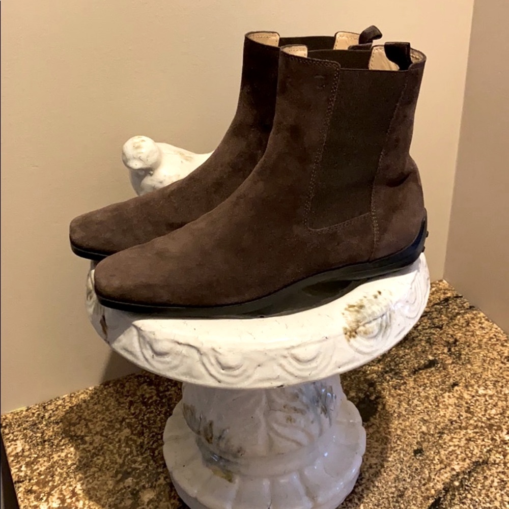 Tods leather ankle boots/driving boots